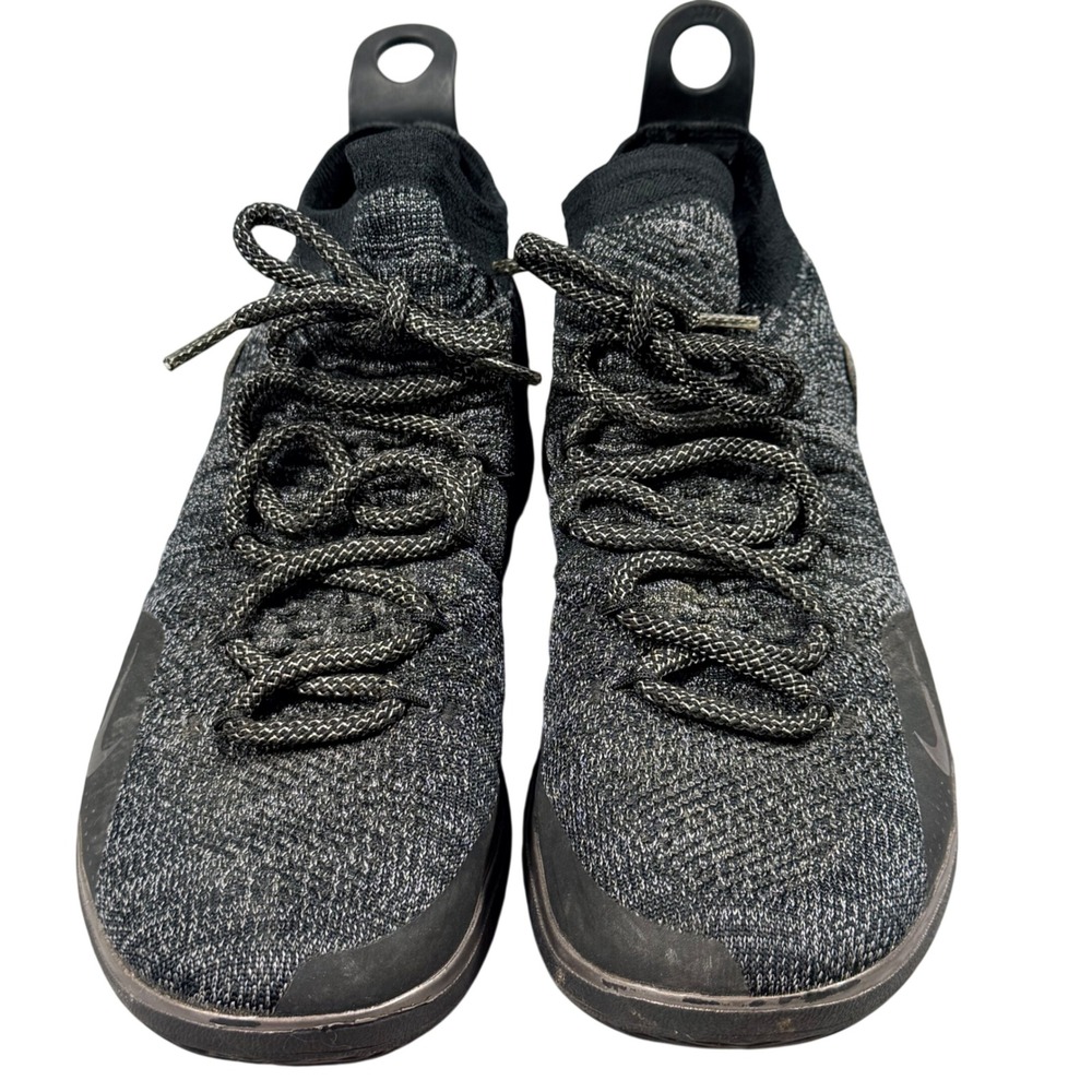 Nike KD 11 Still KD Basketball Shoes Mens 10 Black Grey Flyknit AO2604-005 Sport